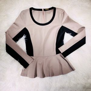 REBECCA MINKOFF PEPLUM TOP - (2)